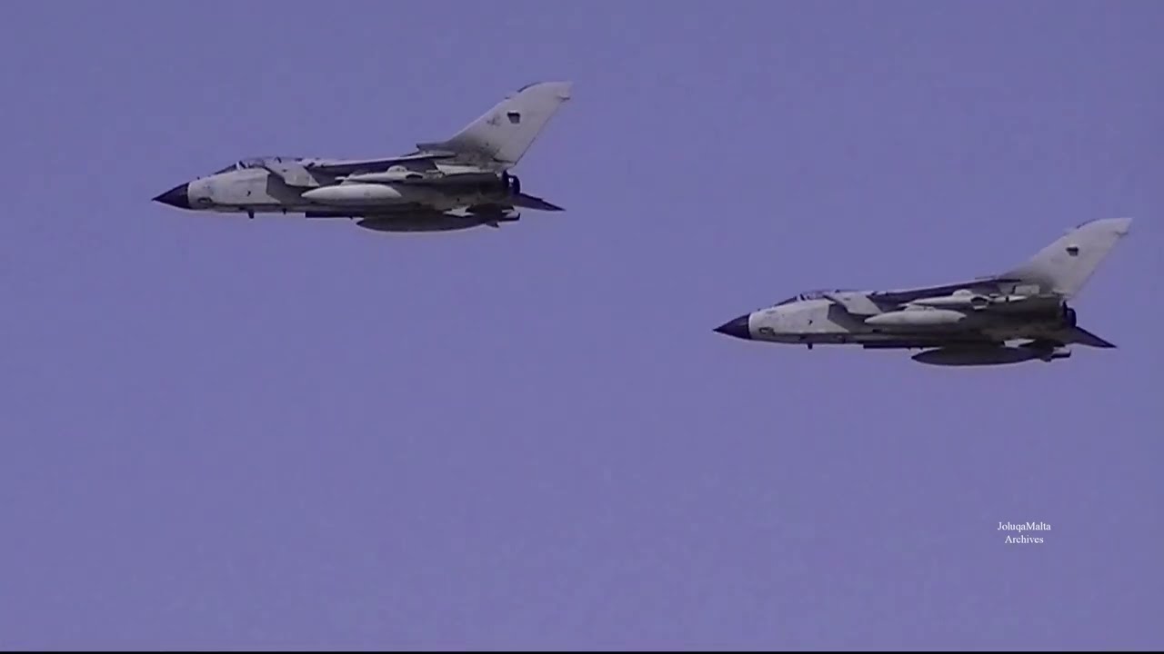 Italian Air Force |  Panavia Tornado | Malta International Air Show 2021. 4K.#joluqamalta