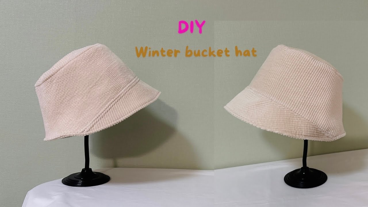DIY Winter Bucket Hat |冬のバケットハット作る