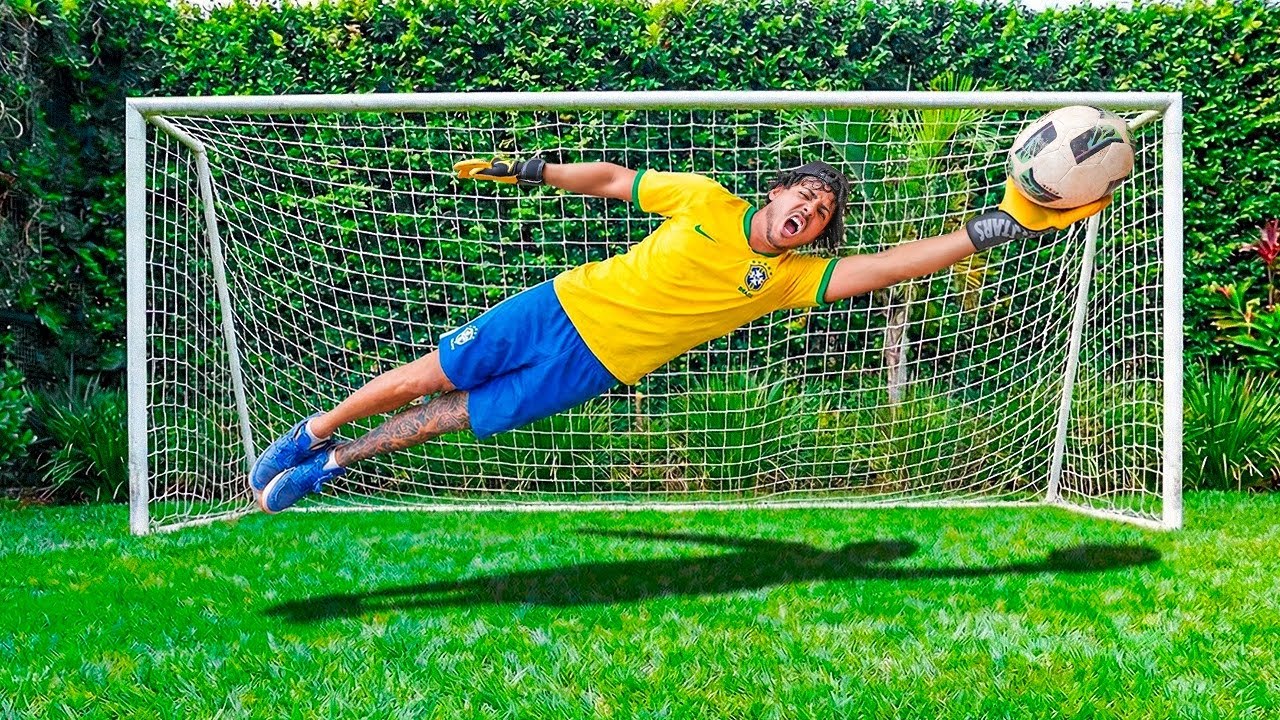 DUVIDO ALGUEM FAZER UM GOL EM MIM ! O MELHOR GOLEIRO DA CASA