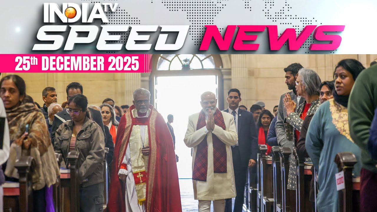 PM Modi Attends Christmas Event At Cathedral Church Of Redemption In Delhi | 25th Dec | Speed News