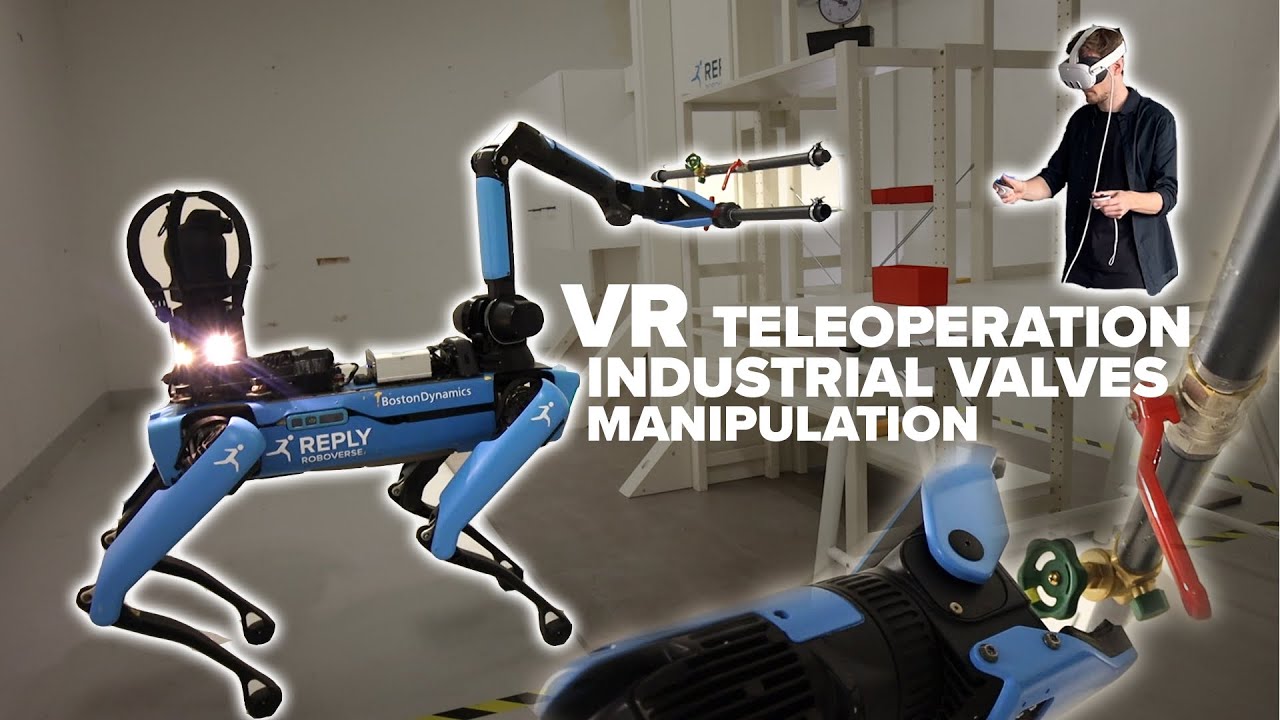 VR Teleoperation for Boston Dynamics Spot | Remote Valve Operation Demo