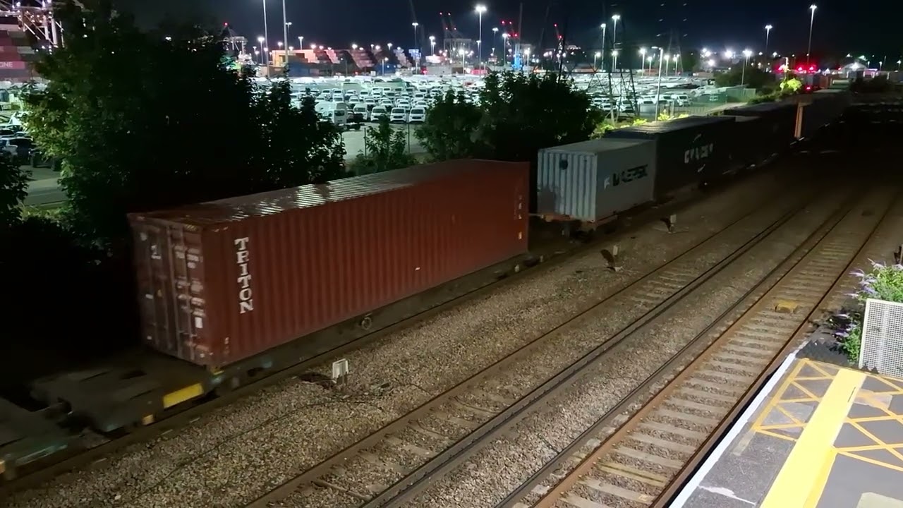 Passenger and freight at Millbrook station (Southampton) 15.8.25