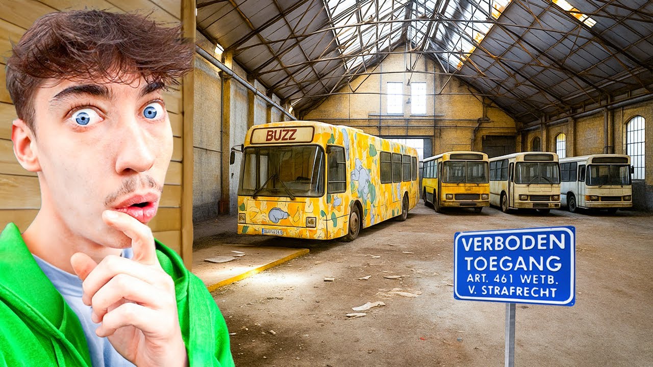 Ik Sneakte een Verlaten Busdepot binnen! *Bijna Gezien*