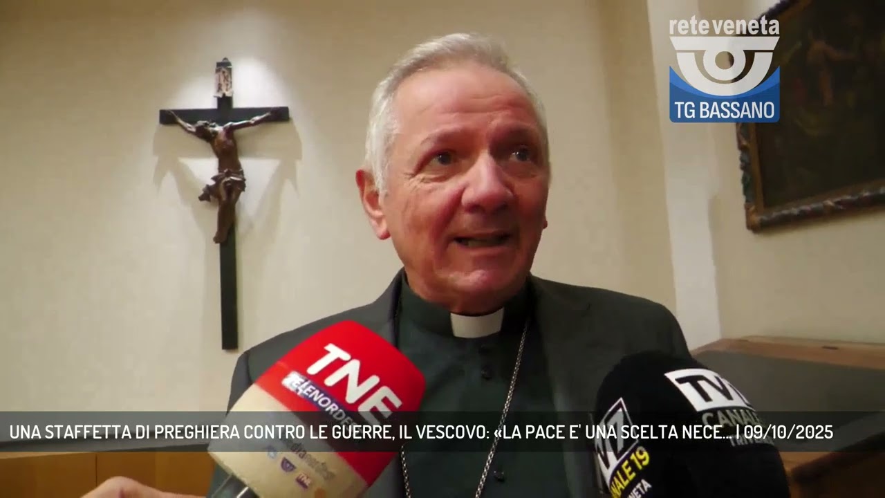 UNA STAFFETTA DI PREGHIERA CONTRO LE GUERRE, IL VESCOVO: «LA PACE E' UNA SCELTA NECE... | 09/10/2025
