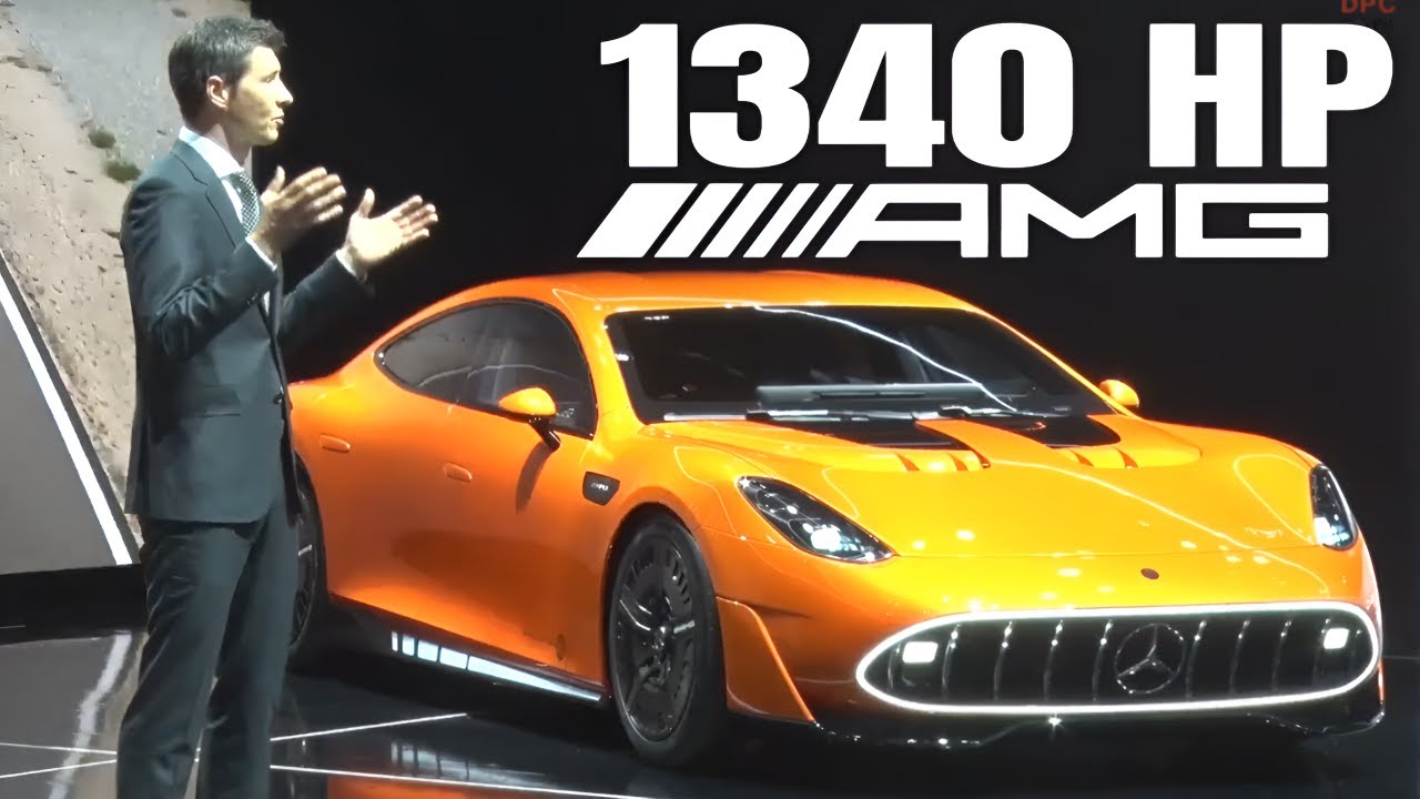 Презентация Mercedes AMG GT XX на выставке Japan Mobility Show 2025