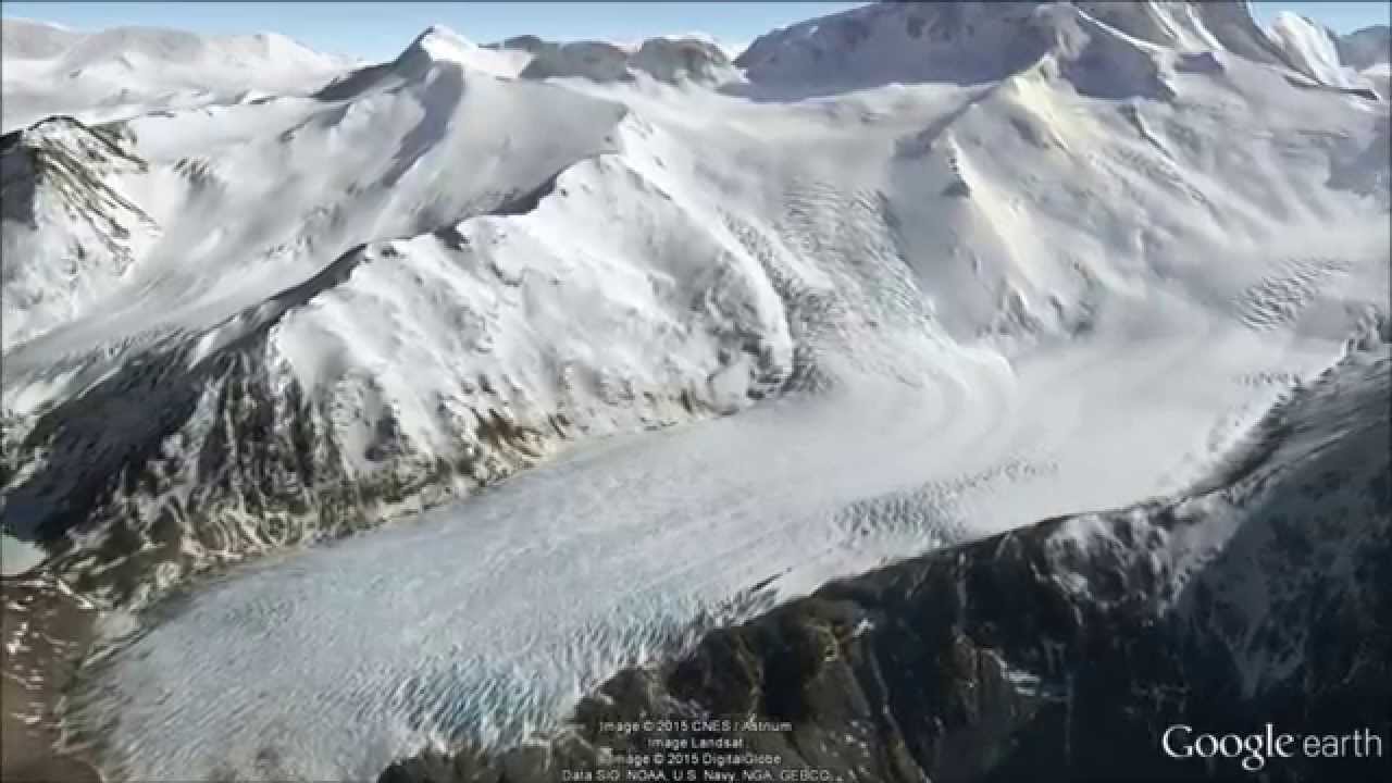 Patagonia Ice Fields Fly-Over Tour - Google Earth