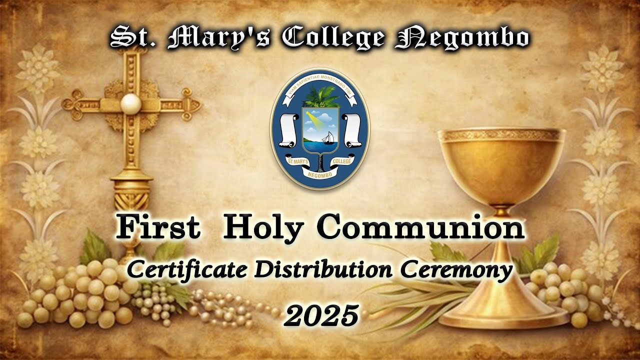 First Holy Communion 2025 - Certificate Distribution Ceremony