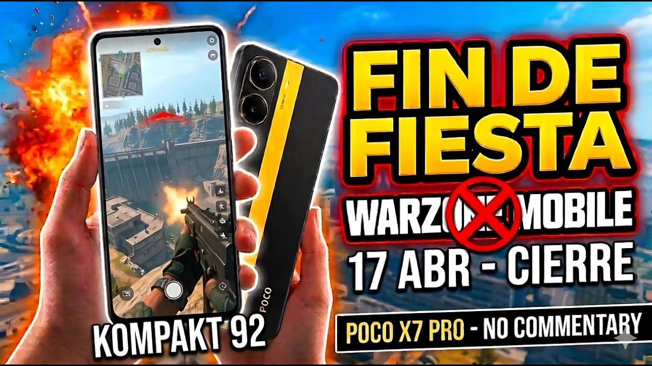 Call of Duty: Warzone Mobile 4K antes del cierre | Full Gameplay con KOMPAKT 92 #WarzoneMobile