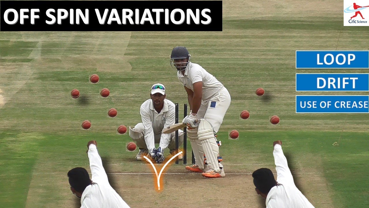 OFF SPIN VARIATIONS ǀ LOOP ǀ DRIFT ǀ TECHNIQUE ǀ DRILLS ǀ HINDI ǀ