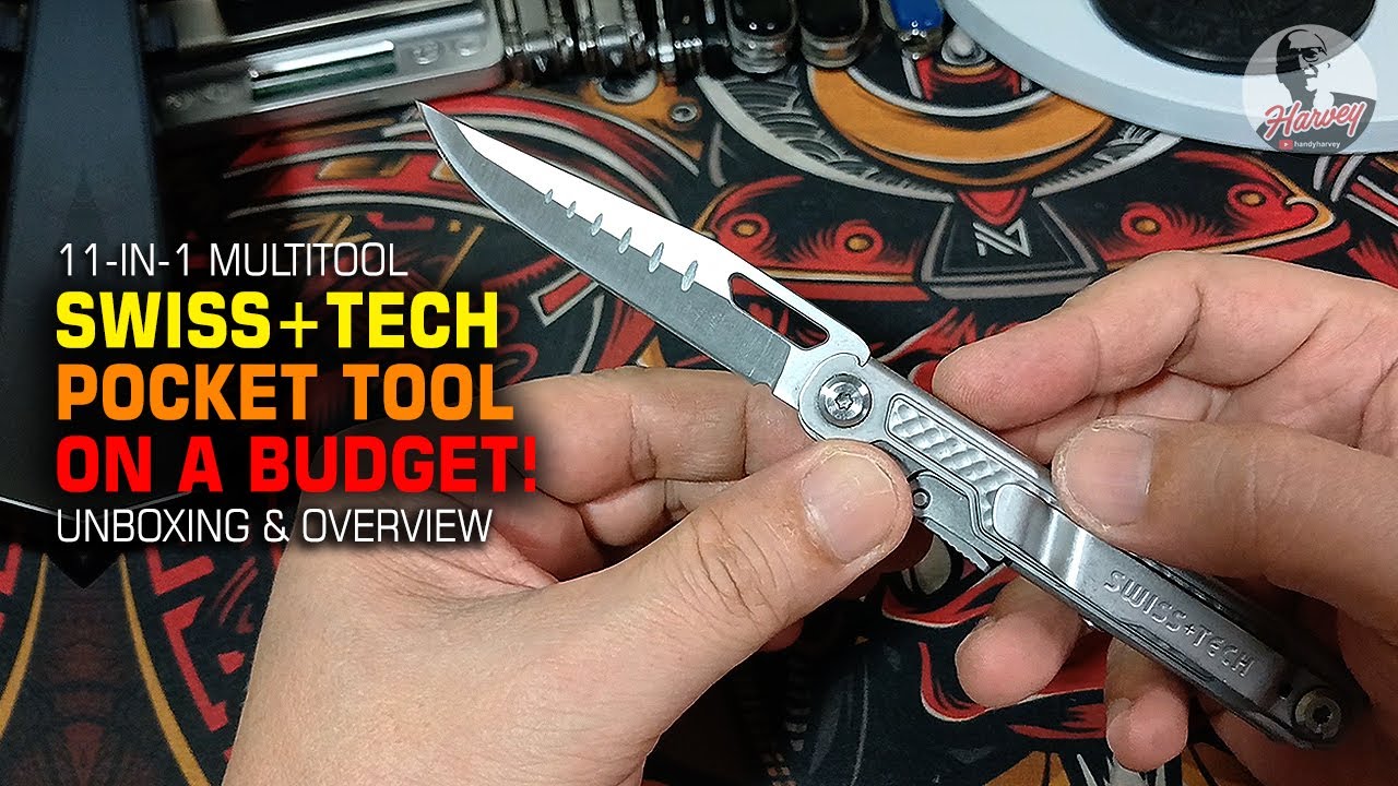 SWISS+TECH 11 in 1 Multitool Unboxing and Overview | Pocket Multitool on a Budget!