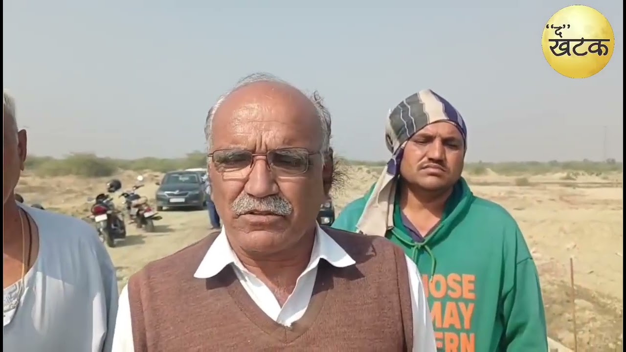 लूणी नदी की रपट निर्माण में घटिया सामग्री के इस्तेमाल पर भड़के ग्रामीणवासी जताया विरोध प्रदर्शन.