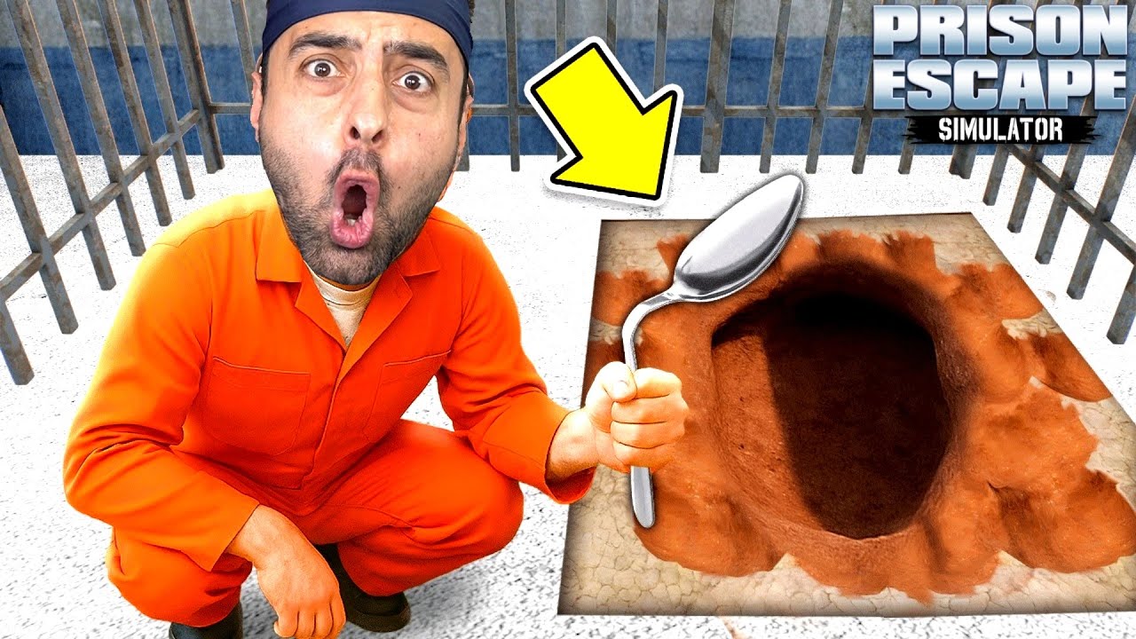 HAPİSHANEDEN KAŞIKLA KAÇIYORUM 😱 BİTTİK BİZ ! PRISON ESCAPE SIMULATOR DIG OUT BÖLÜM 1