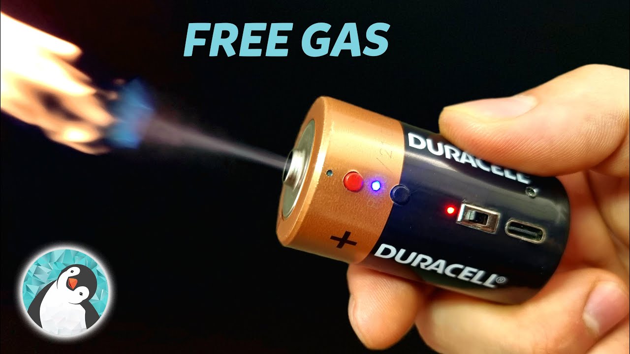 Превратите бензин в свободный газ с помощью аккумулятора и ультразвукового увлажнителя