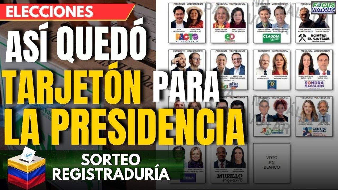 🗳️ATENCI&Oacute;N Elecciones 2026 - As&iacute; QUED&Oacute; el TARJET&Oacute;N para las ELECCIONES PRESIDENCIALES #FocusNoticias