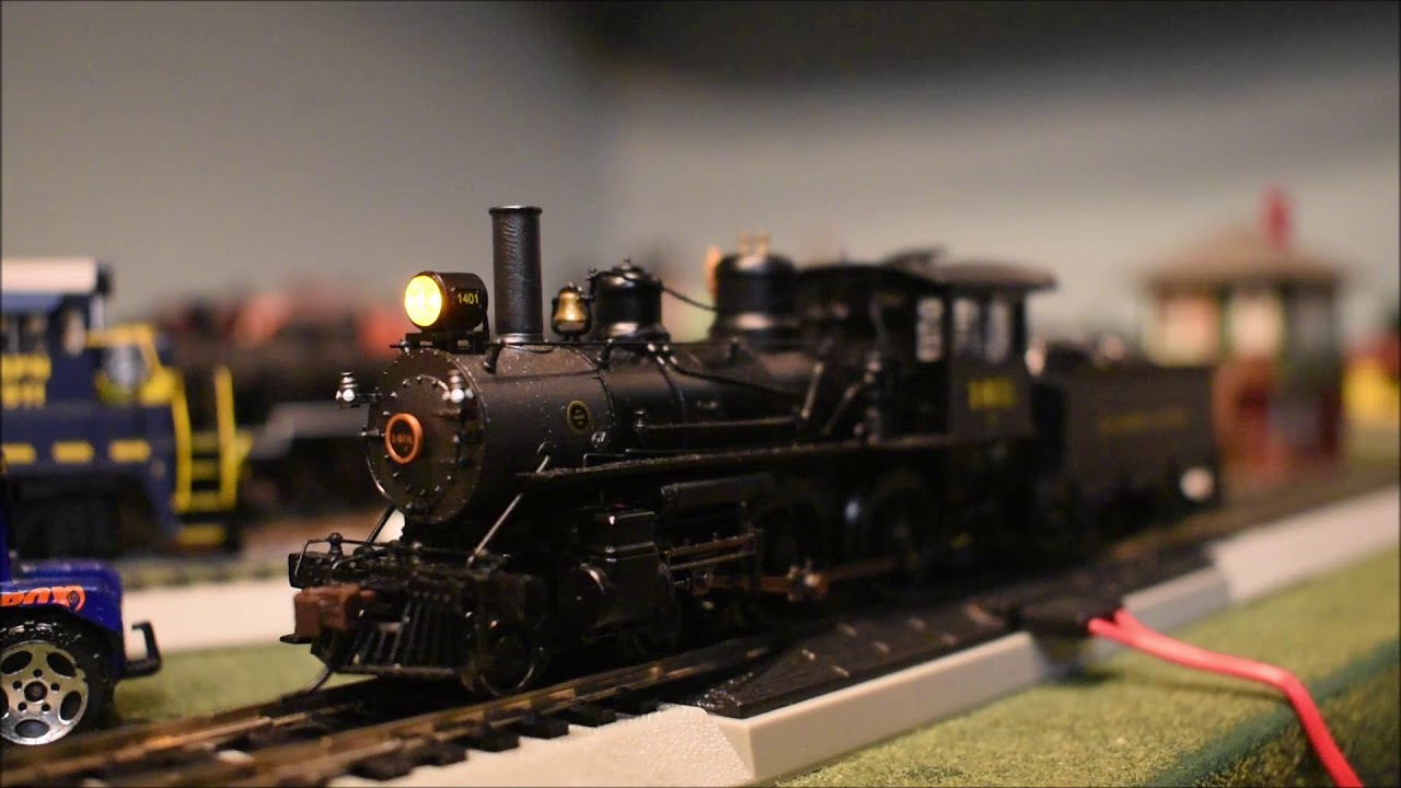 DCC and Operation Demo: Bachmann Spectrum HO Modern Baldwin 4-4-0 B&O 1401