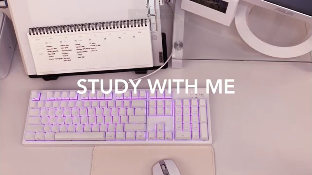Study with me #10 | Keyboard ASMR