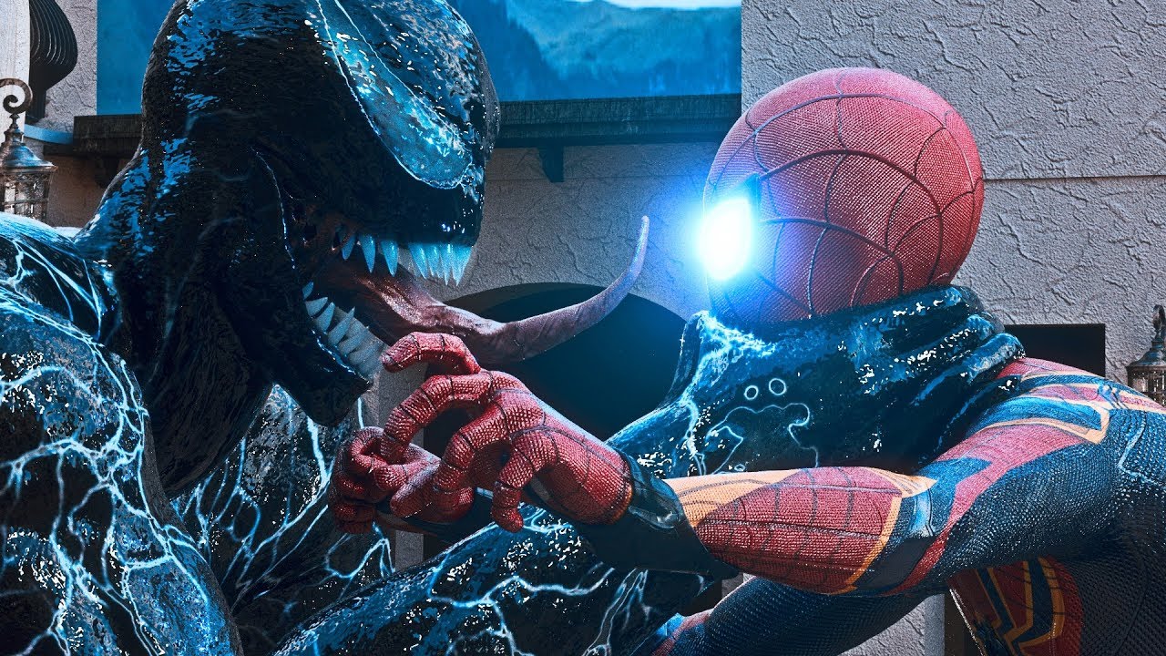 VENOM vs SPIDER-MAN HOMECOMING vs THANOS vs HULK IN HULKBUSTER vs CAPTAIN MARVEL & BLADE