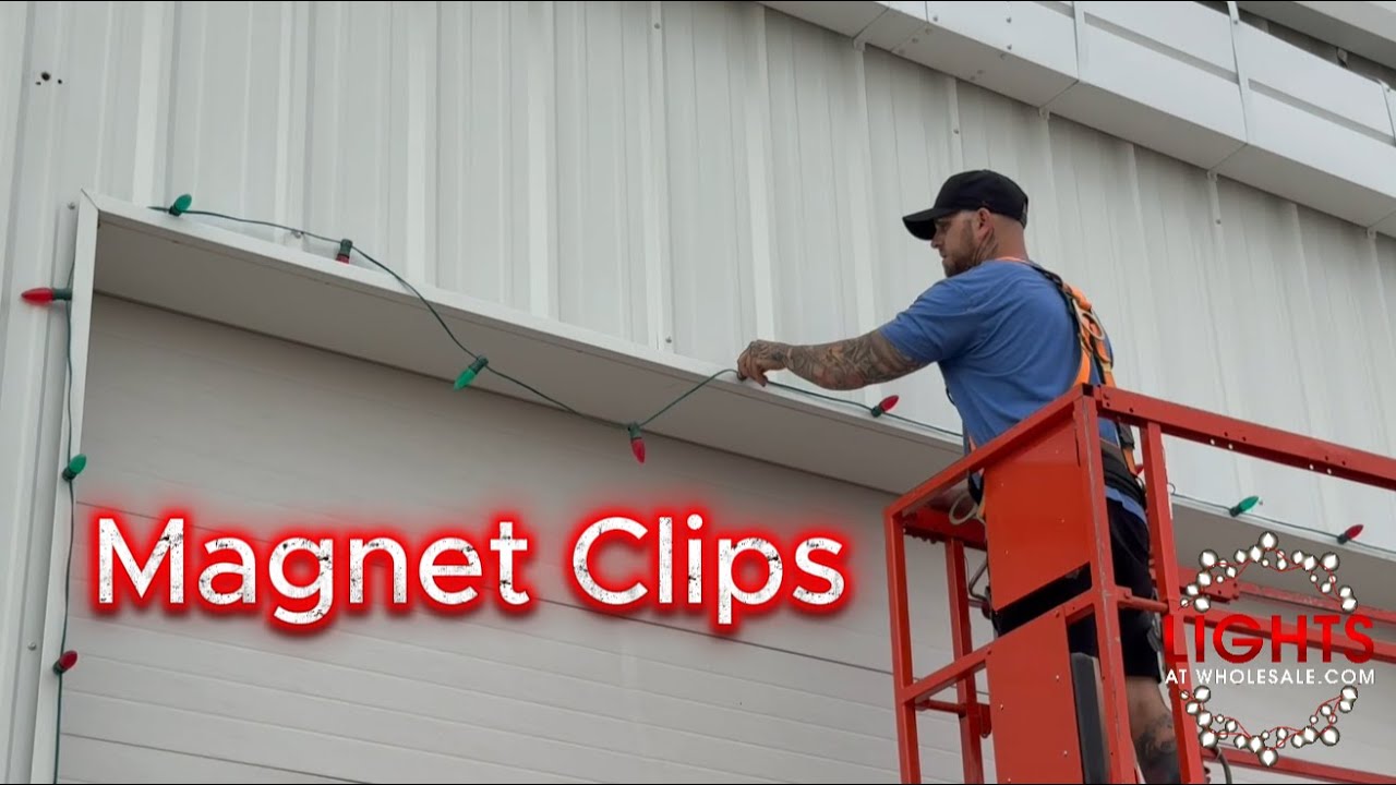 Christmas Light Installation: How to Use Magnet Clips on Metal Surfaces