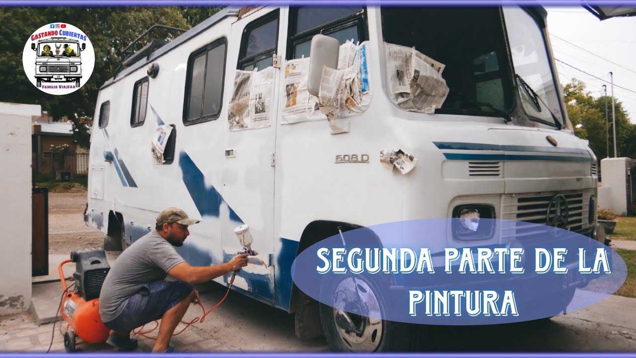 👉PRIMER Y PINTURA DE NUESTRO MOTORHOME👈 Mercedes Benz 608-🚌 (Segunda Parte) - 👪Familia Viajera🤗