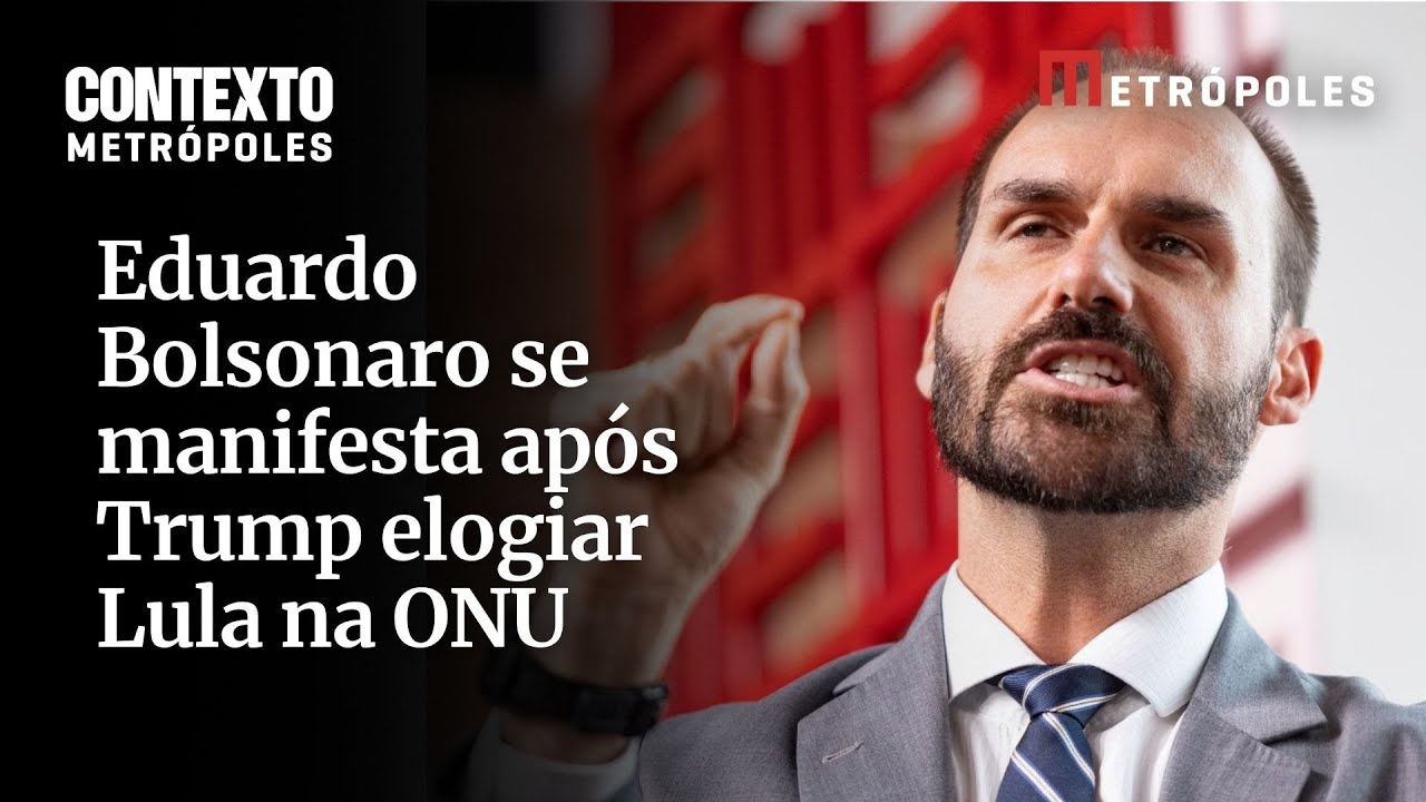 Eduardo Bolsonaro se manifesta após Trump elogiar Lula na ONU
