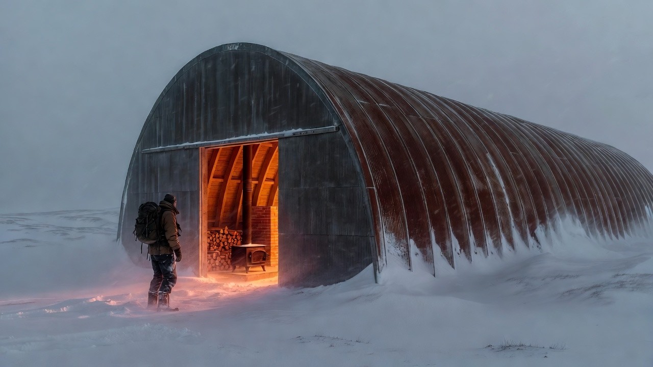They Mocked My $7 Quonset Shelter Until the Russian Black Stove Kept Me Alive in the Blizzard