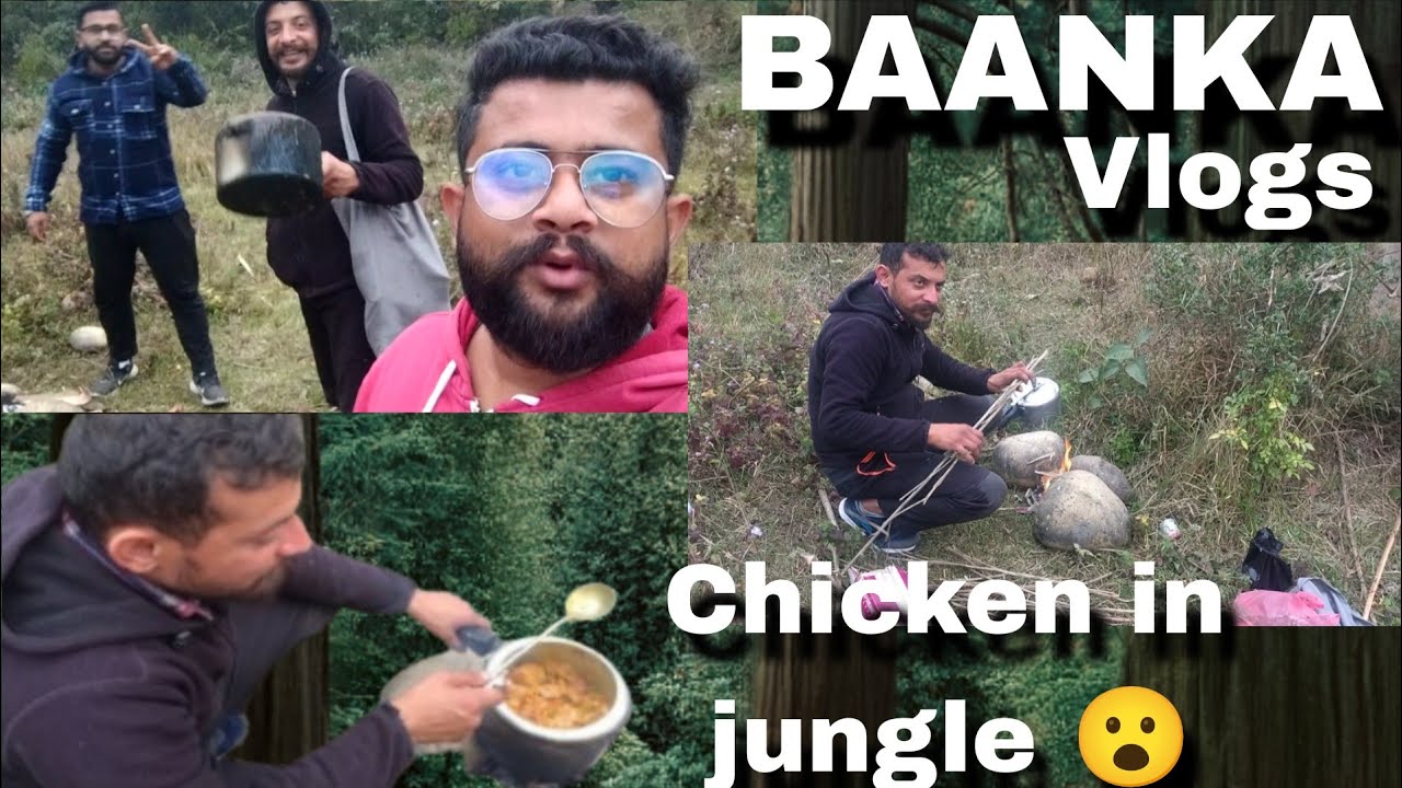Full chicken making in Jungle 😮 outdoor m cooking ese hota hai kro check full vlog 
