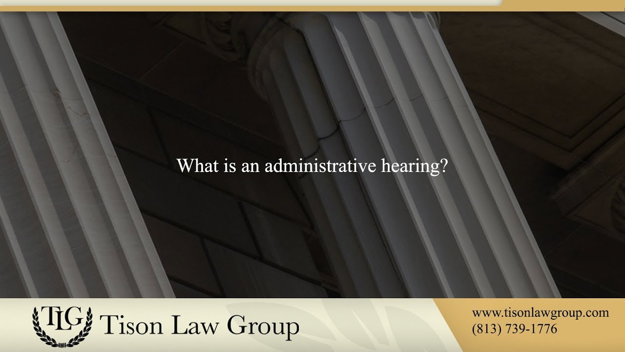 What is an administrative hearing?