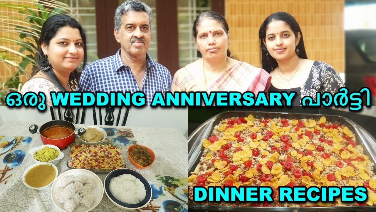 WEDDING ANNIVERSARY VLOG || DINNER RECIPES || MALAYALI YOUTUBER