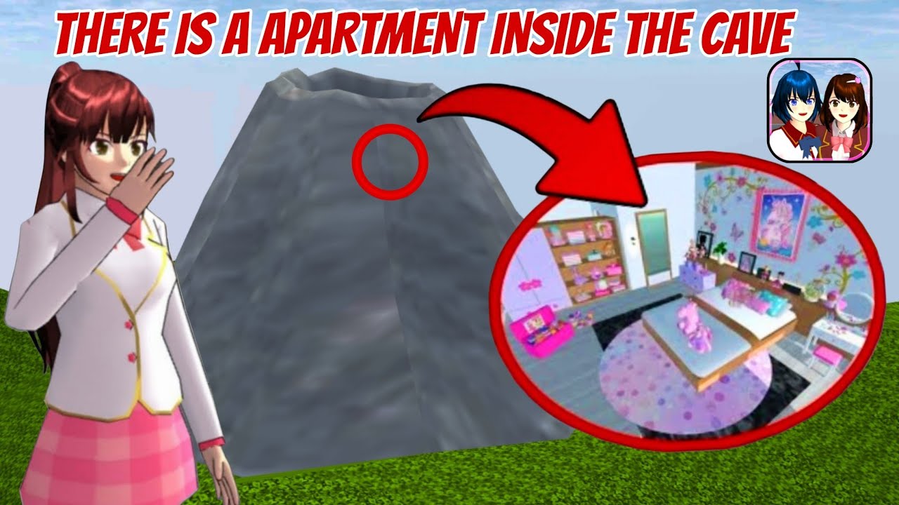 وجدت شقه جديده داخل الكهف في ساكورا سكول I found a new apartment inside the cave in SAKURA SCHOOL 