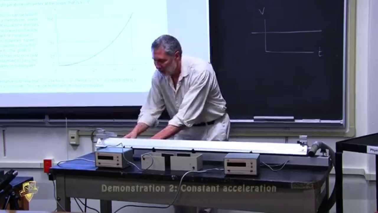 One Dimension - Constant Velocity and Constant acceleration [Physics demonstration]