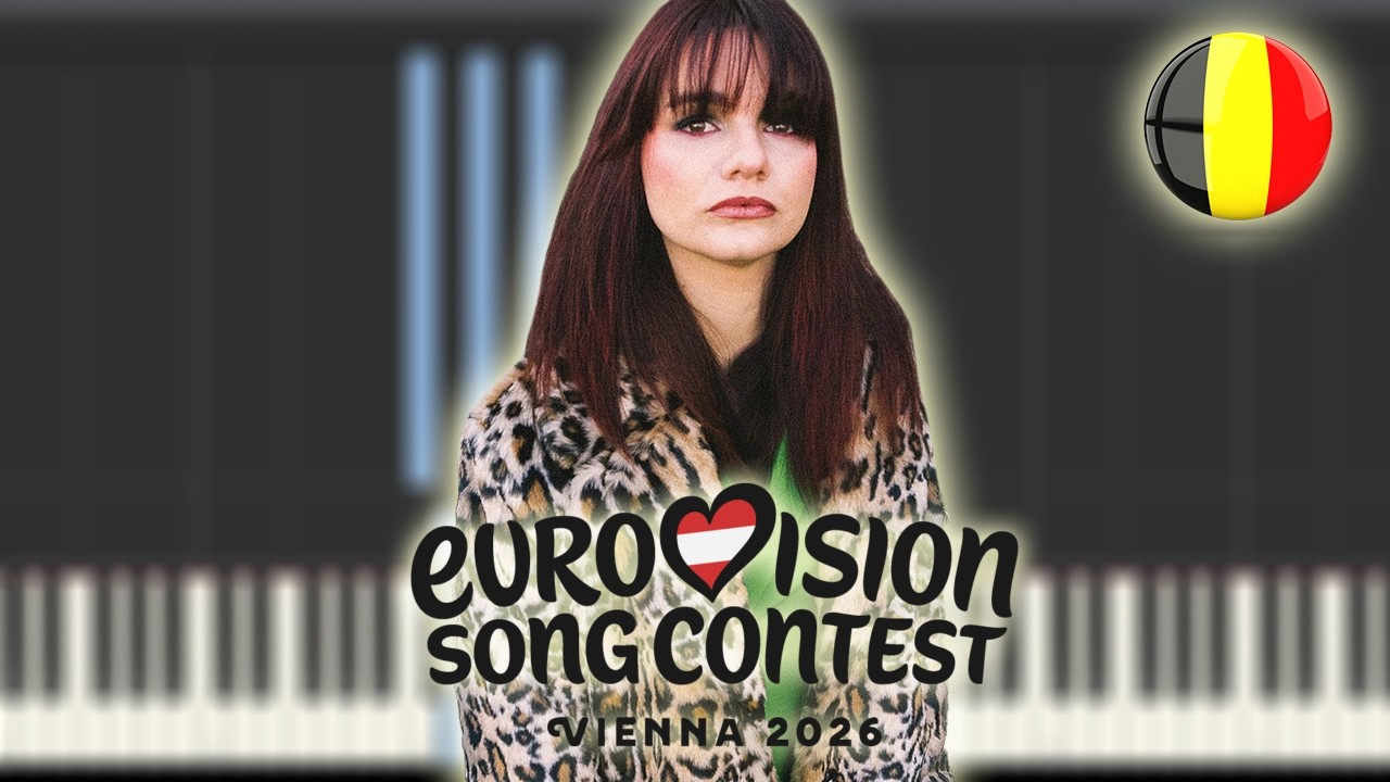 ESSYLA - Dancing on the Ice - Belgium 🇧🇪 - Eurovision 2026 | Piano Tutorial / Partitura / MIDI