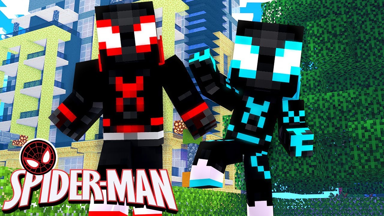 Minecraft - Who's Your Family? O FILHO DO HOMEM ARANHA MILES MORALES !