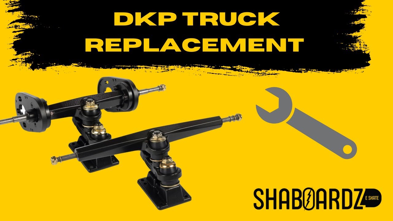 Replacing the DKP truck on electric skateboards