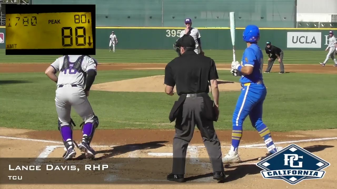 Lance Davis Prospect Video, RHP, TCU: Full Inning at UCLA