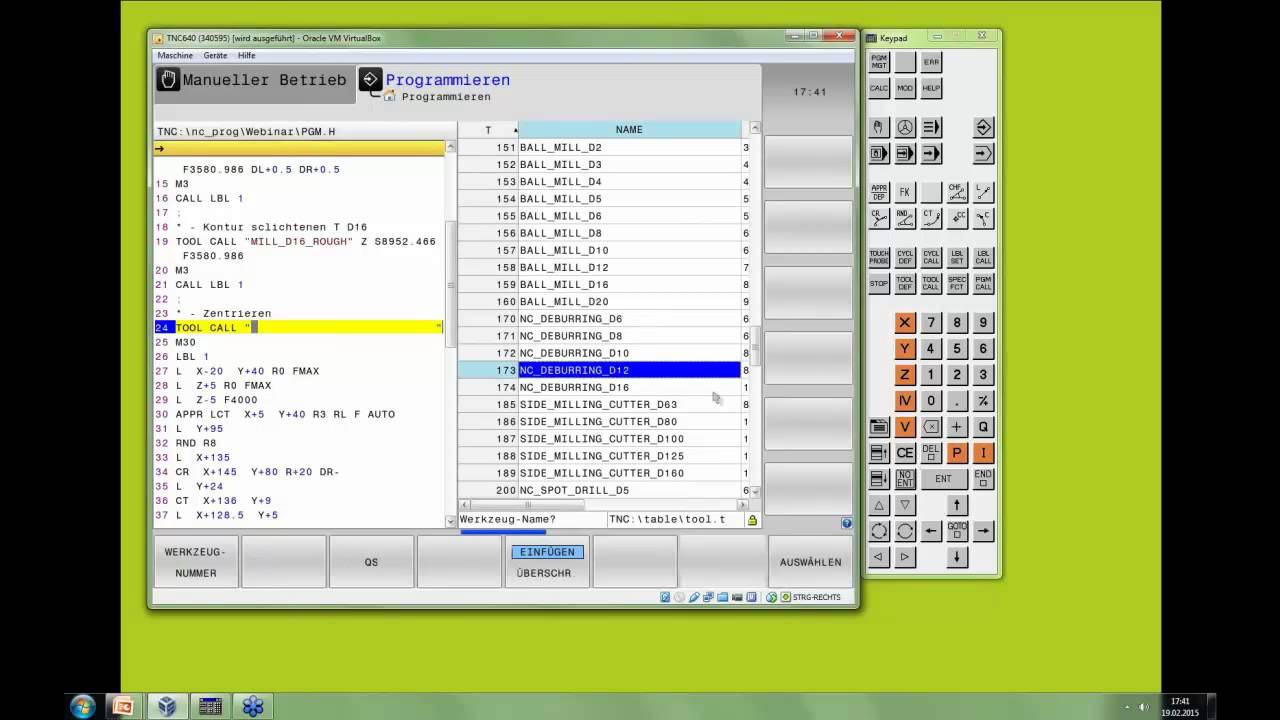 Heidenhain | TNC 640 | Webinar | Erstellung eines NC Programmes im Klartextdialog