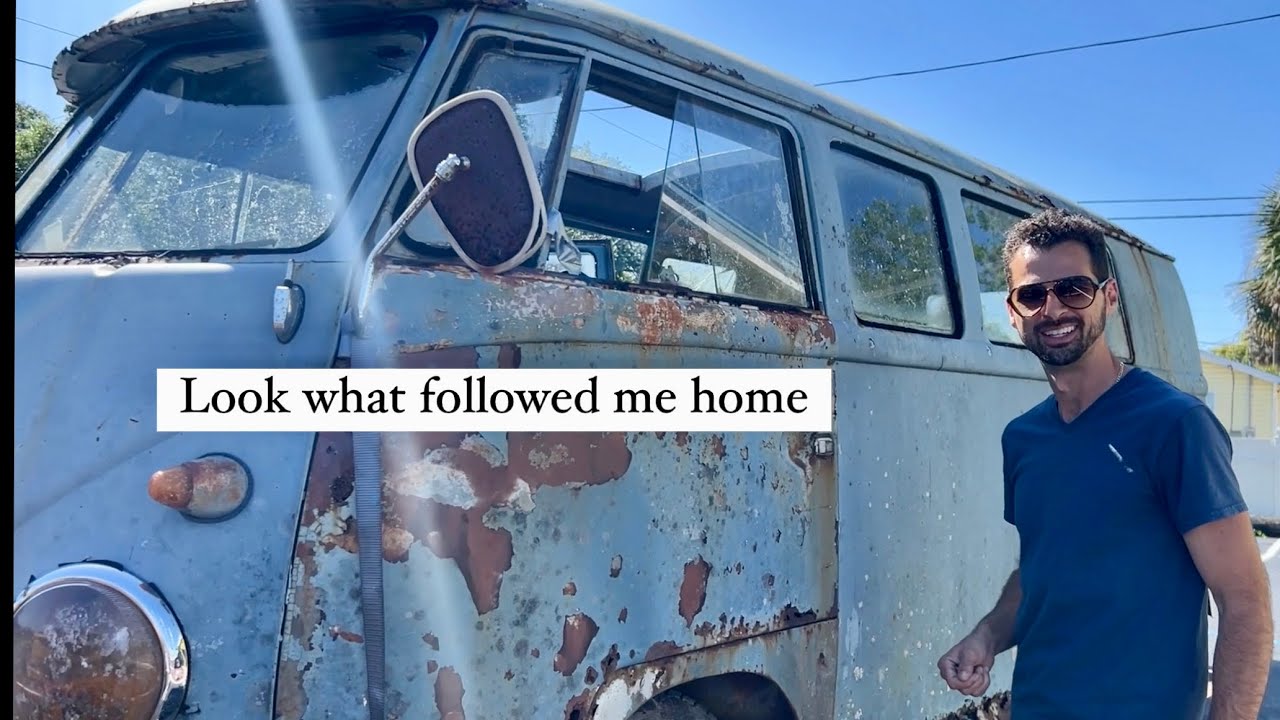 Rescuing a 1961 11-Window Dove Blue VW Bus – Can It Be Saved?