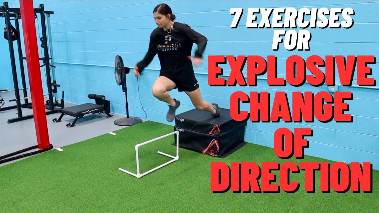 Change Of Direction Explosive Drills For Speed | Lateral Change Of Direction Training