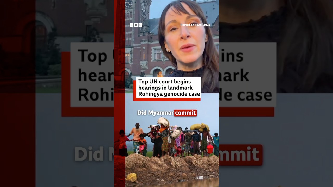 Landmark Rohingya genocide case against Myanmar heard at top UN court. #Myanmar #TheGambia #BBCNews