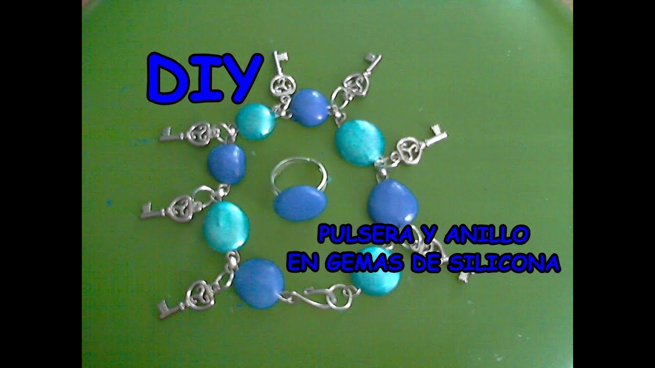 DIY PULSERA EN SILICON IMITACIÓN GEMAS