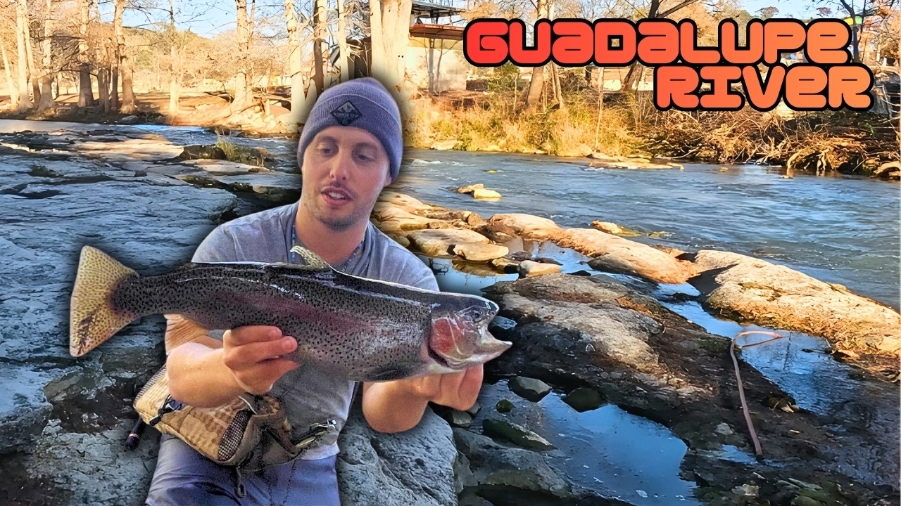Texas Rainbow Trout Fishing | Guadalupe River (Catch & Cook)