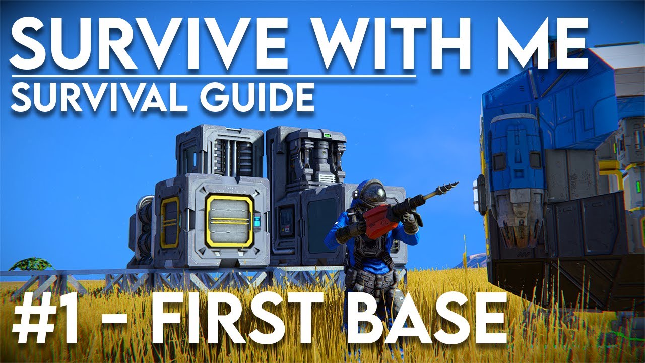 Survive with me #1 - The First Base (Space Engineers)