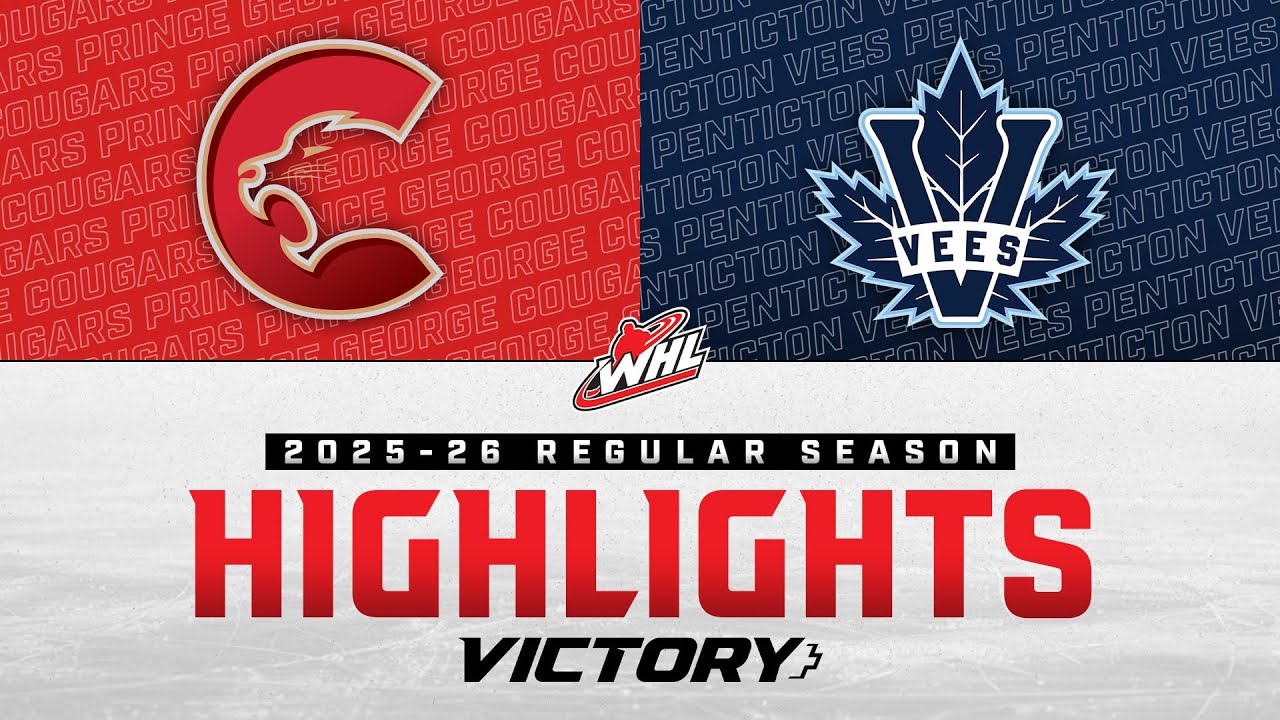 Матч Prince George Cougars против Penticton Vees 01/01 | Обзор матчей WHL 2025-26