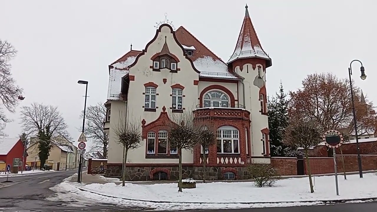 Ютербог .Zinnaer Tor и окрестности зимней порой 29.01.2026