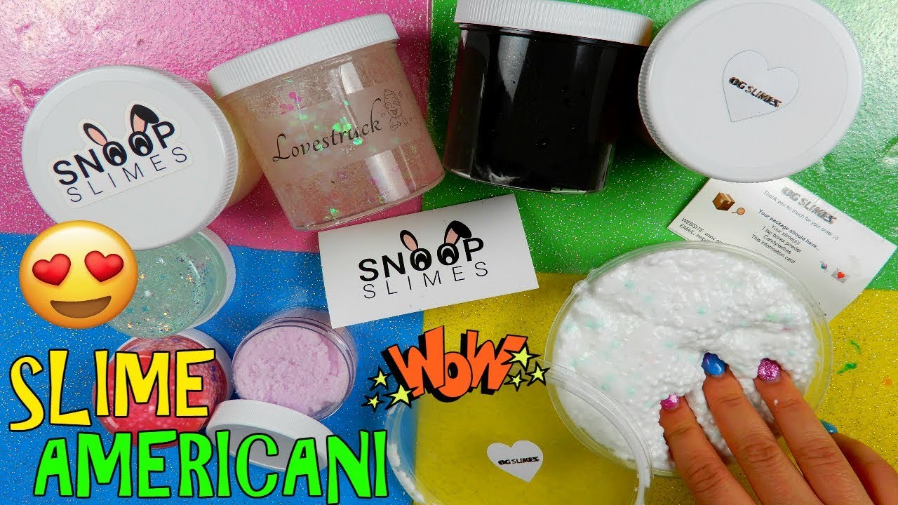 SLIME AMERICANI COMPRATI DA INTERNET! (DA SNOOP SLIMES E OG SLIMES!) Iolanda Sweets