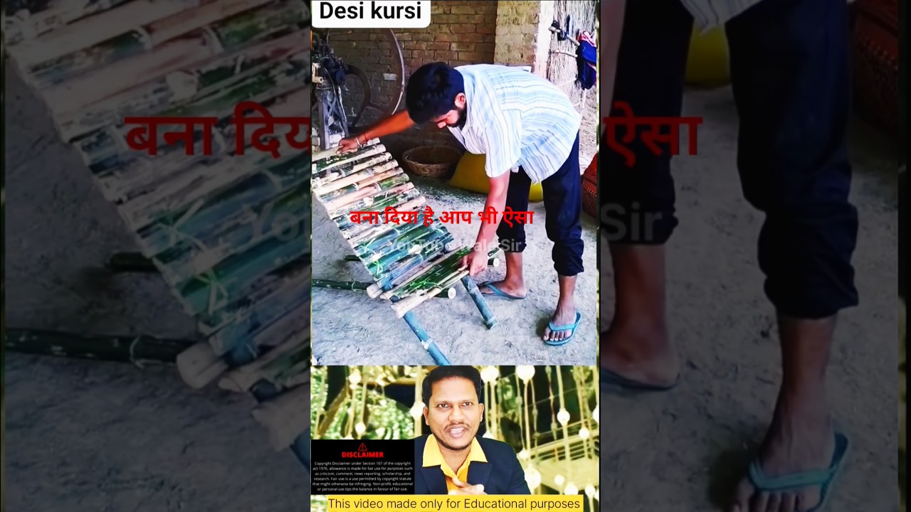 desi local chair 🪑🪑 ～ mini wood toy /wood woiking skill /wood hand craft 