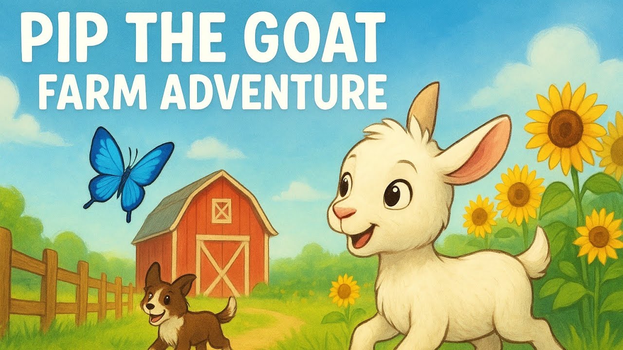 Pip the Curious Little Goat 🐐✨ | A Heartwarming Farm Adventure Story. 