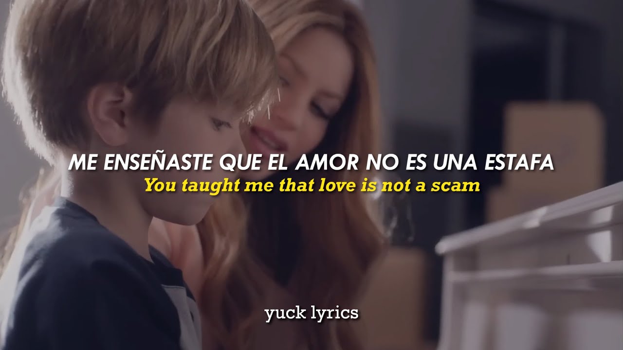 Shakira - Acr&oacute;stico (English Sub + Lyrics) video oficial