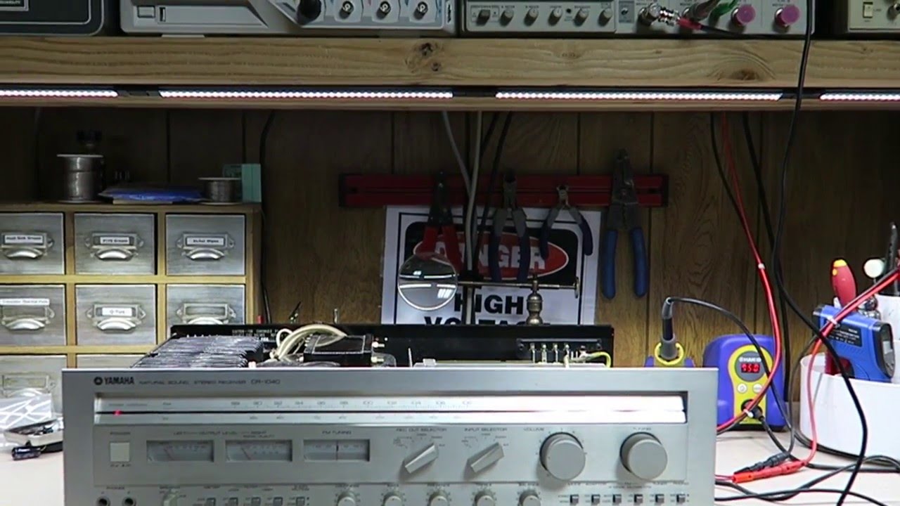Yamaha CR 1040 Bench Test and Light - Lamp Replacement Part 1 - BG053