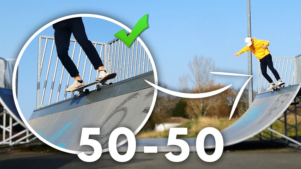 Skate : Comment faire le 50 50 en rampe ?! (tuto)