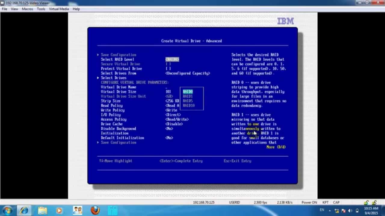 Configure RAID 5 on System X3850 X6